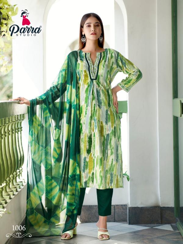 Parra Rangaat Viscose Designer Kurti Bottom With Dupatta